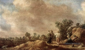 Fenaison Jan van Goyen Peinture à l'huile